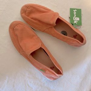 Salmon Colored Slip Ons